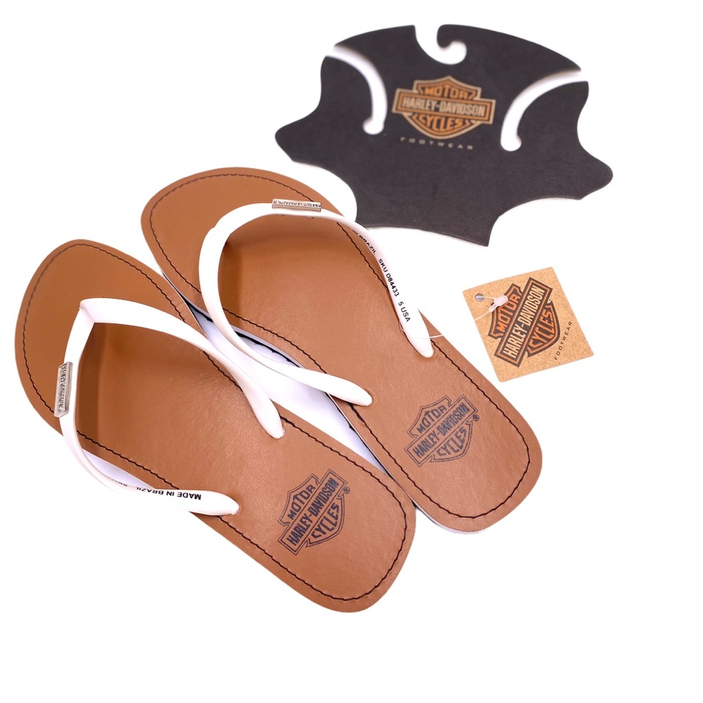 Harley Davidson Finsin Sandal White Size 5